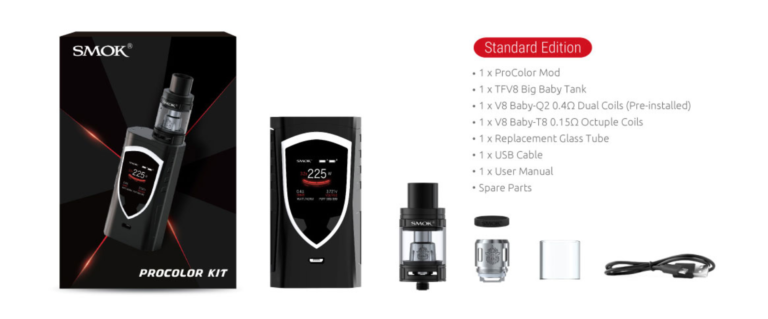SMOK ProColor 225W Kit Review – A TRUE Alien 220W Successor
