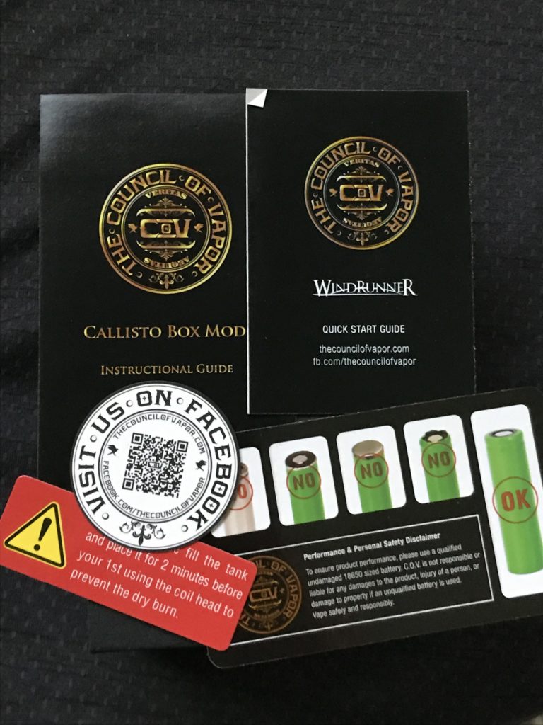 Council of Vaper Callisto Kit