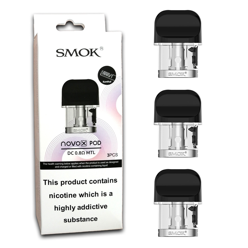 Smok Novo X Pod 2ml 0.8ohm DC MTL (paquete de 3) Vapebeat