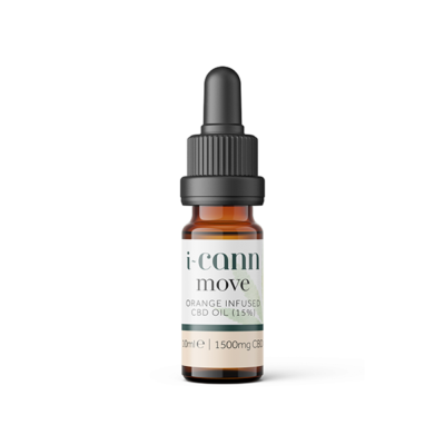 i-Cann Move 15% Orange Infused CBD Oil - 10ml