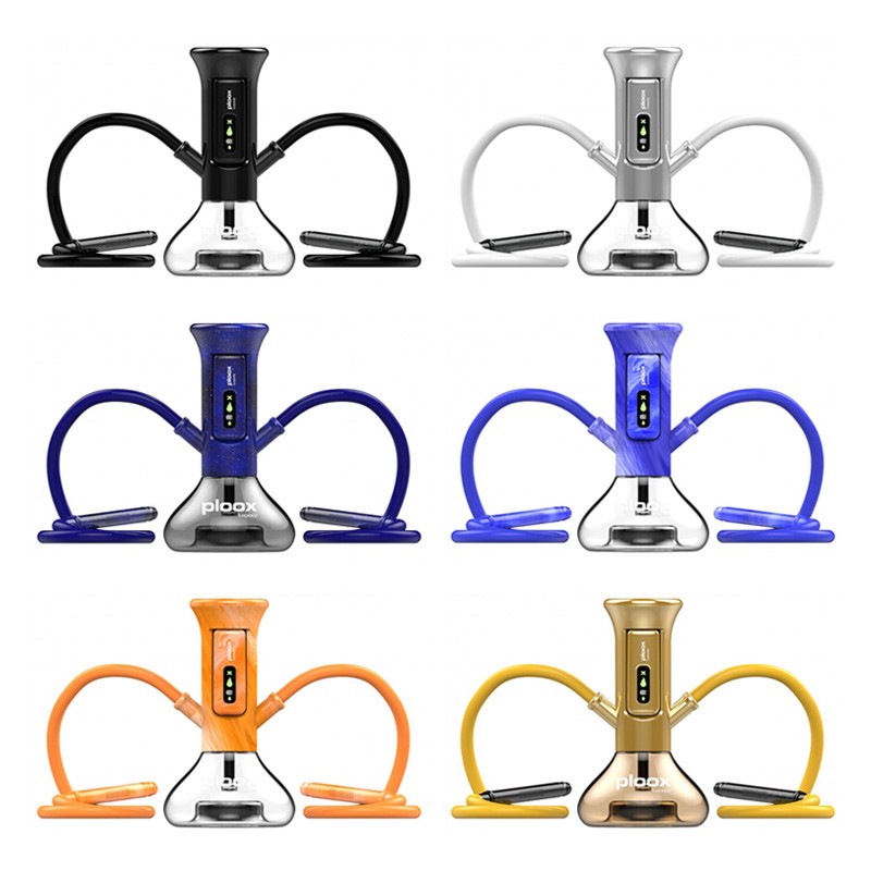 The Ploox Nest X Duo Portable Hookah is a sleek, modular base designed to work specifically with the Ploox Me X 15000 disposables.
