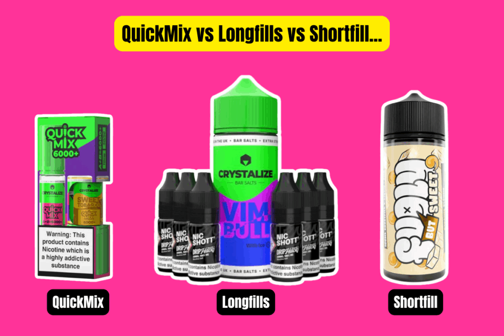 QuickMix vs Longfills vs Shortfill...