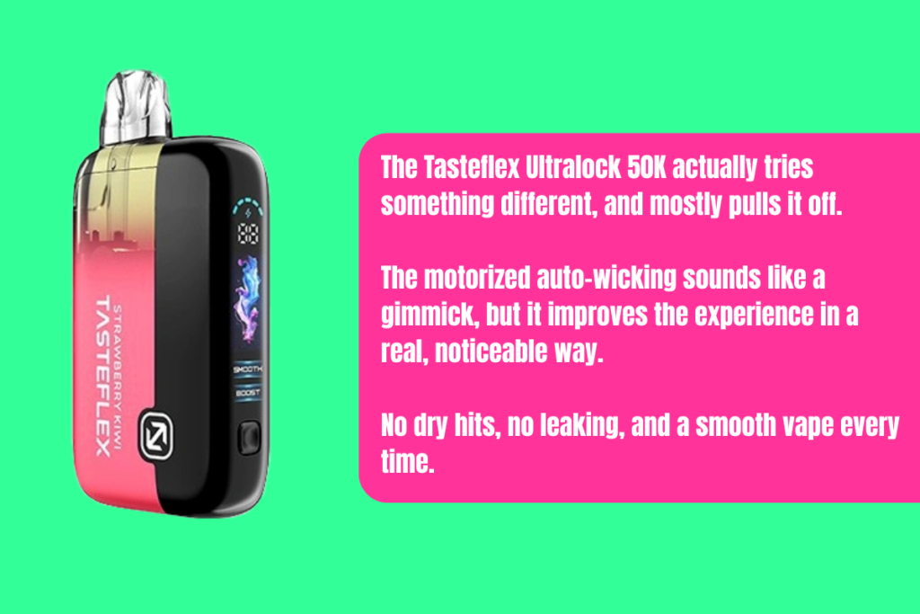 Tasteflex Ultralock 50K Review: A Disposable With a Motor?