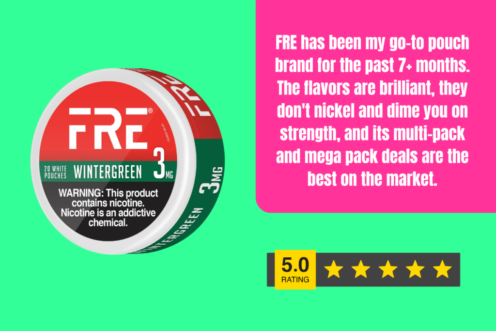 fre nicotine pouches review