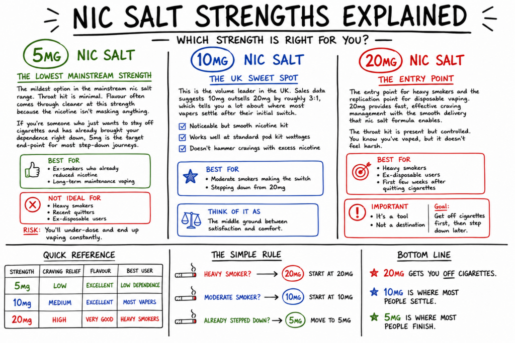 5mg vs 10mg vs 20mg What Actually Changes