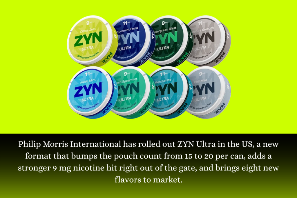 ZYN Ultra Launches in the US: More Pouches, Higher Strength, Lower Price Per Can