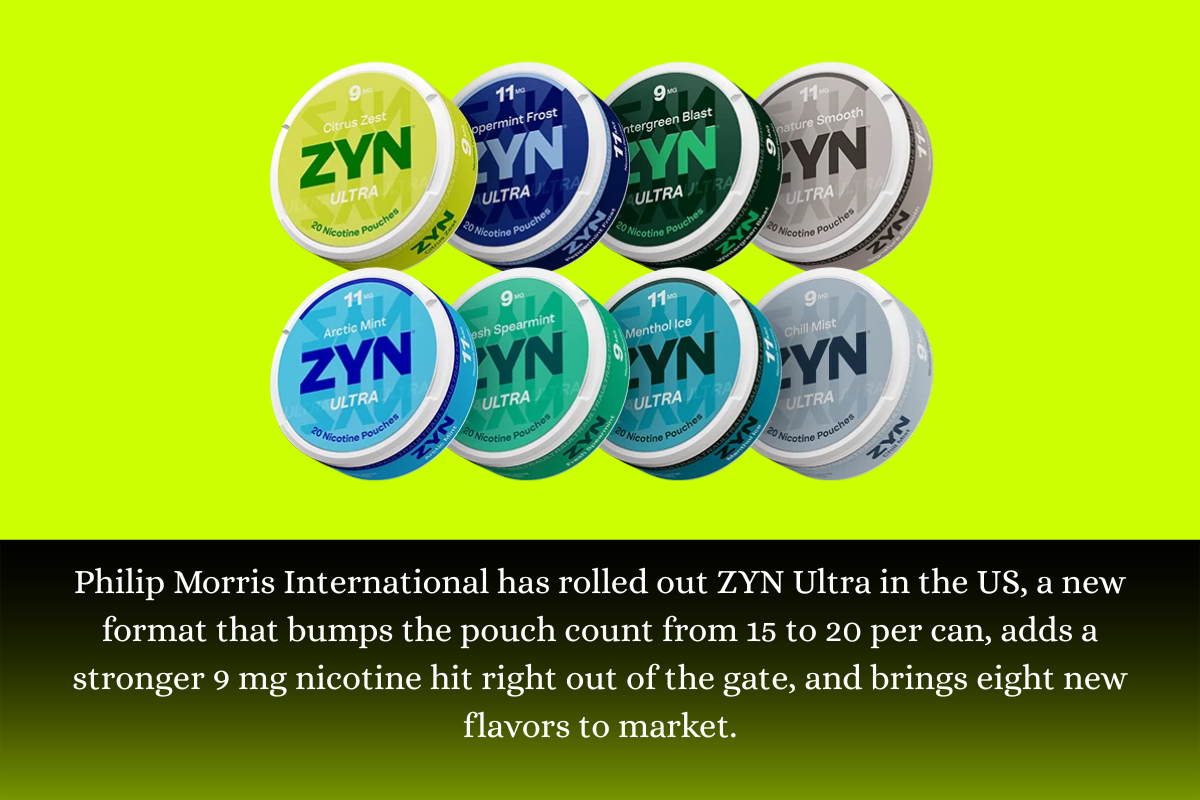 ZYN Ultra Launches in the US: More Pouches, Higher Strength, Lower Price Per Can