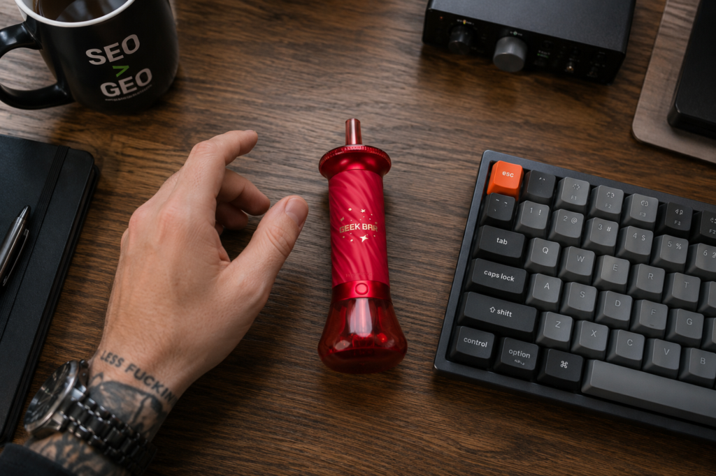 the geek bar Burj 80k is not a small device it is big and it delivers a lot of performance
